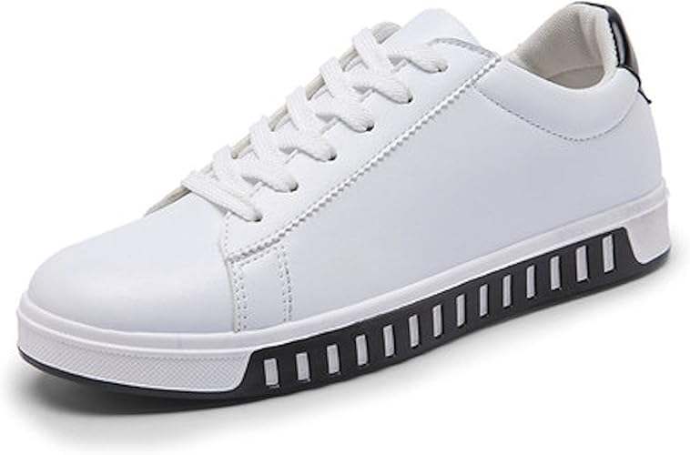 Amazon リスキス シンプル レザー 風 ローカット ハイカット カジュアル スニーカー レースアップ サイドジッパー 26 白 Riskiss リスキス スニーカー