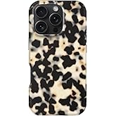 Obbii Compatible with iPhone 16 Pro Max Case Tortoise Shell Design Protective Shockproof Slim TPU Silicone Protection Phone Case 6.9 inch