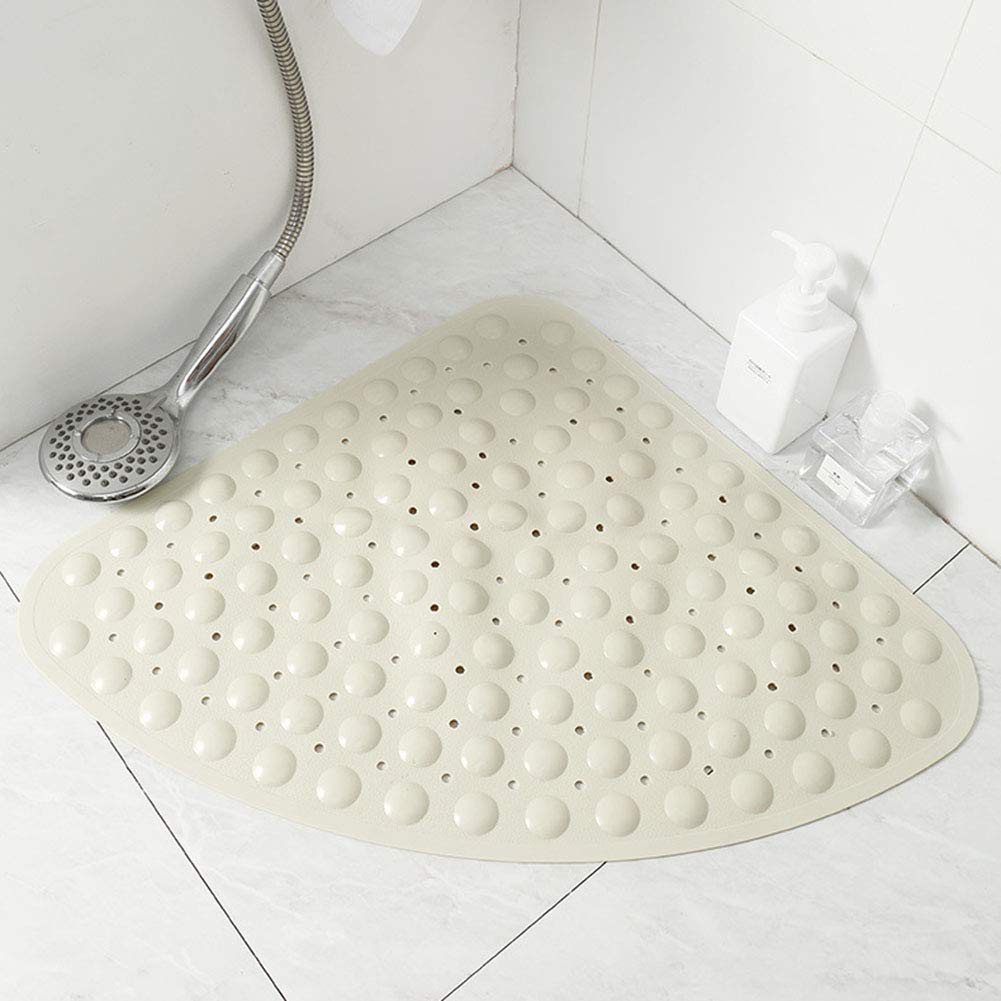 Sxfyhxy Tapis De Douche Dangle Sector Tapis De Bain Quart De Cercle Antiderapant En Caoutchouc Aspiration Antibacterienne Pour Tapis De Baignoire Antiderapant Pour Baignoire Blanc 54x54cm Ameublement Et Decoration Cuisine Maison