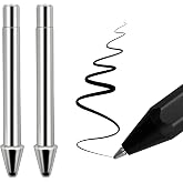 No Wear Out Titanium Alloy Pen Tips fits for Surface Pen, Realititcs Pencil Like Refill Replacement Nibs fits for Microsoft Surface Pro 7 6 5 4 Series(Model 1776) Surface Laptop Stylus Pen,2 Pack