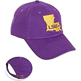 Desert Cactus LSU Louisiana State University Baseball Hat Tigers Geaux Brimmed Embroidered Hats Cap Adjustable Cloth Strap Adult (Style G1) Purple