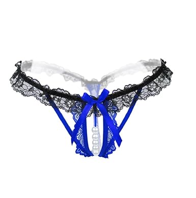 Rosennie Schlüpfer Damen Spitze Perlen Intimiert Erotik T String Thongs Erotik Dessous G-String Versuchung Nachtwäsche Unterh
