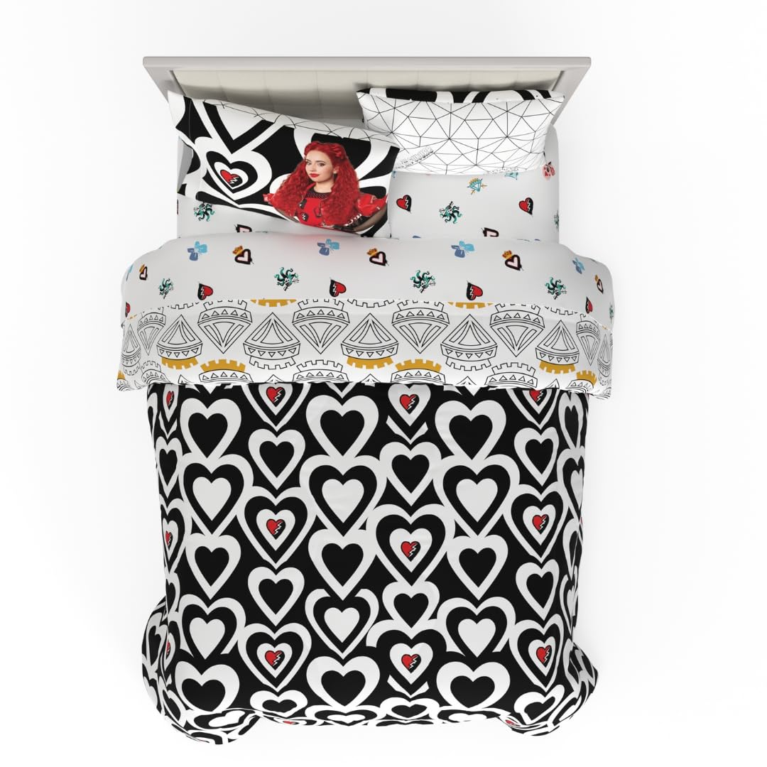 Photo 1 of Franco Collectibles Disney Descendants 4 Bedding 7 Piece Super Soft Comforter and Sheet Set with Sham, Full, (Officially Licensed Product)