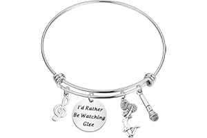 ENSIANTH Musical Comedy TV Show Inspired Gift Theater Drama Lover Gift I'd Rather Be Watching Actor Actress Bracelet (Watching Gl)