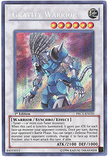 Yu-Gi-Oh! - Gravity Warrior (PRC1-EN020) - 2012 Premium Tin - 1st Edition - Secret Rare