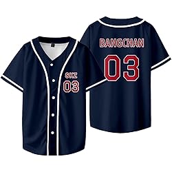 Amazon.com: SKZ Baseball Jersey Skz Felix Bangchan Hyunjin