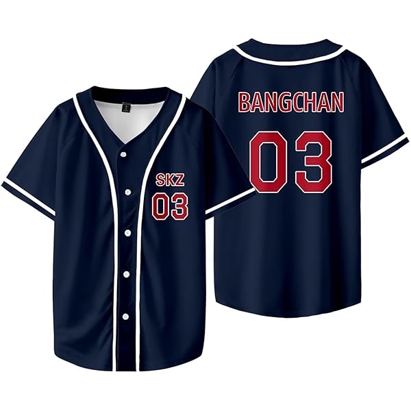 Amazon.com: SKZ Baseball Jersey Skz Felix Bangchan Hyunjin Lee