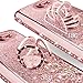 Silverback Galaxy J7 Perx Case,Galaxy J7 V /J7 Sky Pro/Halo Case, Girls Moving Liquid Holographic Sparkle Glitter Case with Ring, Bling Diamond Rhinestone Case for Samsung Galaxy J7V 2017 -RD