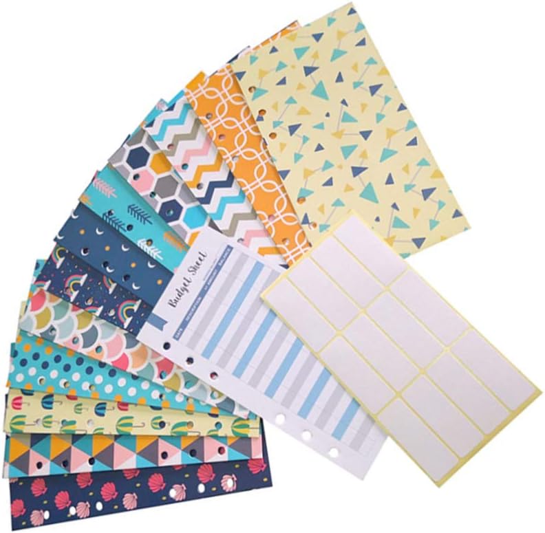 NUOBESTY 12pcs Cash Envelope System Set 12pcs Budget Money Sheets 24pcs Planner Stickers for Budgeting Saving Money - Image 5