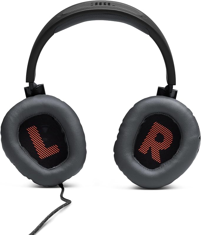 Quantum 100 – Casque gaming filaire avec micro détachable – Accessoire gamer léger et confortable – Compatible avec plusieurs plateformes – Couleur : Noir