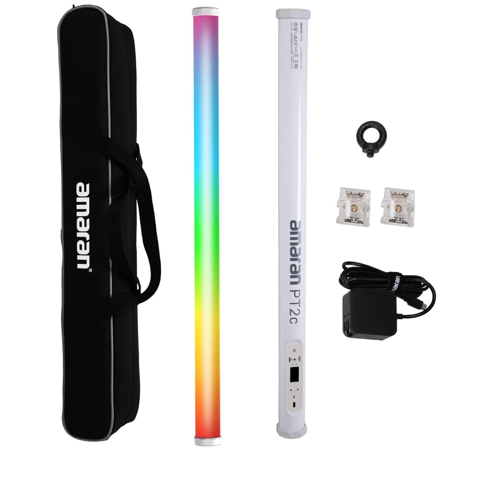 Aputure Amaran PT2c RGBWW LED Tube Light 8 Pixel-Mappable 16W 2700K to 10000K Handheld Video Light Wand (60cm/23.6Inch)