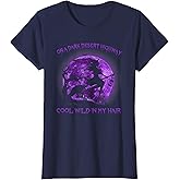 Witch Riding Brooms On A Dark Desert Highways Halloween T-Shirt