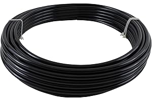Mytee Products 1/4" OD x 50' Black SAE J844 Nylon Air Brake Tubing DOT Approved | Pneumatic Nylon Air Line Hose for Air Brake System