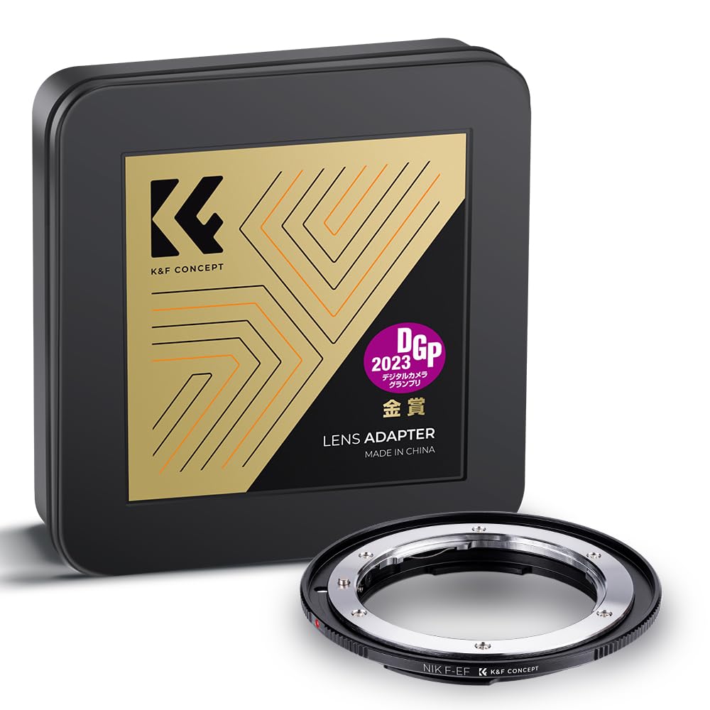 K&F CONCEPT Nik to EOS Lens Mount Adapter, Compatible with Nikon Nikkor F/AI Mount Lens and Compatible with Canon EOS EF EF-S Mount Camera Body