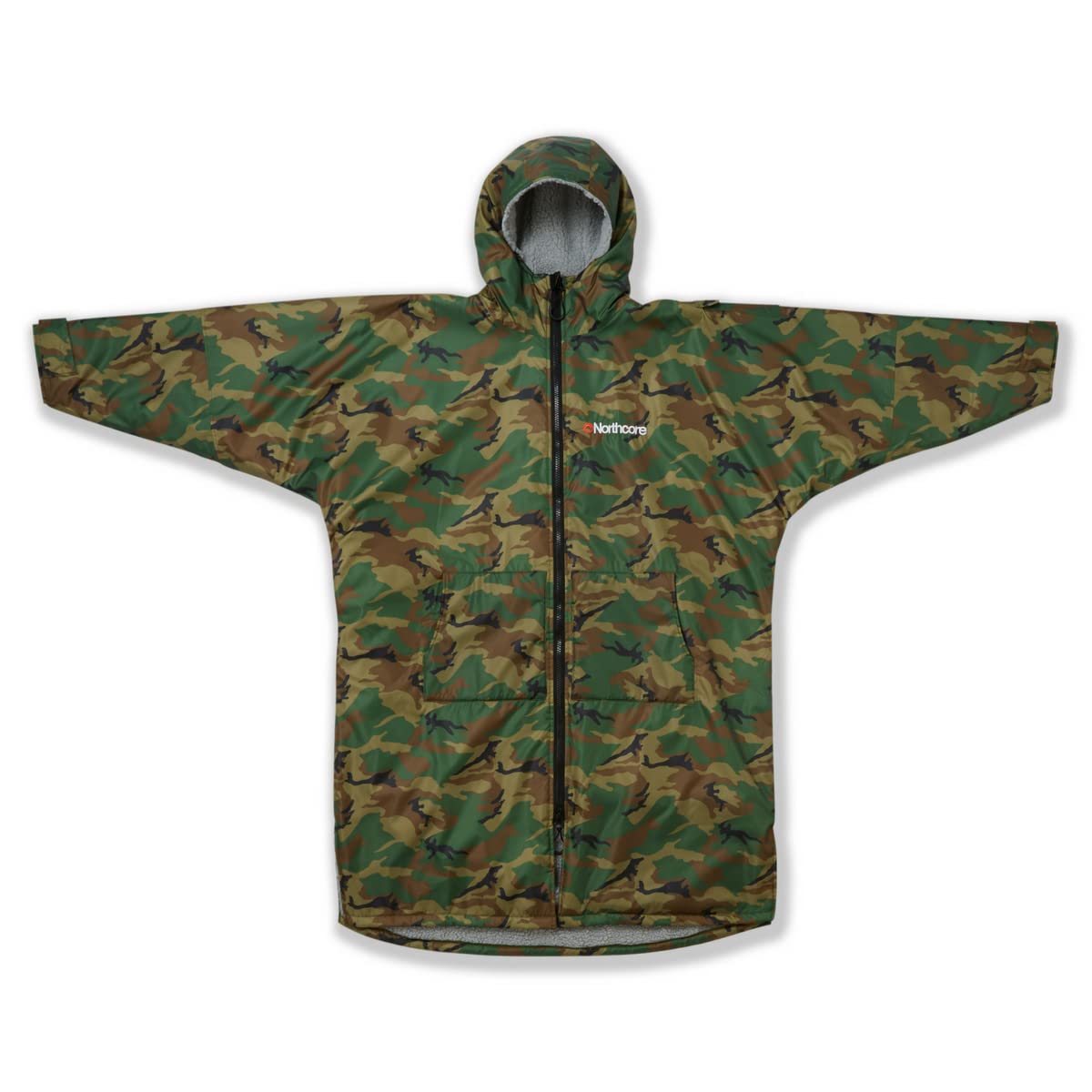 Northcore Surfing and Watersports Accessories - Beach Basha Sport Long Sleeve Changing Robe Camo