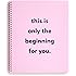 ban.do Women's Only the Beginning Notebook