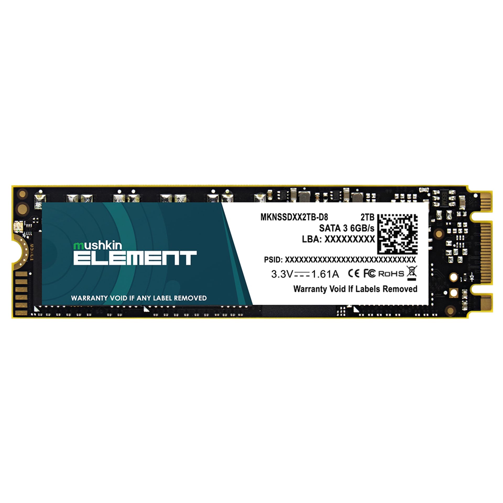 Mushkin Internal SSD Element M.2 2TB PCIe Gen3x4 NVME Internal Solid State Drives
