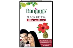 Banjara's Black Henna Hibiscus + Henna - Healthy Natural Black - 50g