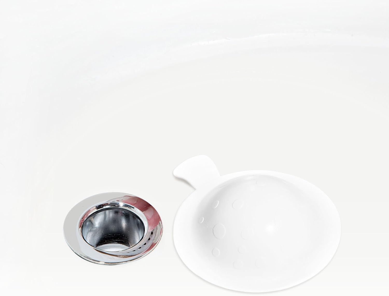 StopShroom Ultimate Universal Stopper Plug for Bathtub, Bathroom, and Kitchen Sink Drains (White): Home & Kitchen