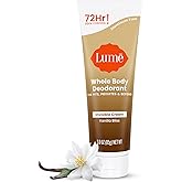 Lume Whole Body Deodorant - Invisible Cream Tube - 72 Hour Odor Control - Doctor Developed - Aluminum Free, Baking Soda Free and Skin Loving - 3.0 Ounce (Vanilla Bliss)