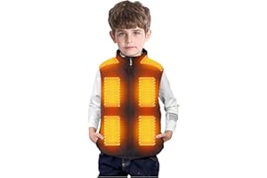 2024 Upgraded Kids Heated Vest- Boys Girls Heated Gilet with 13 Heating Zones USB Rechargeable Heated Waistcoat