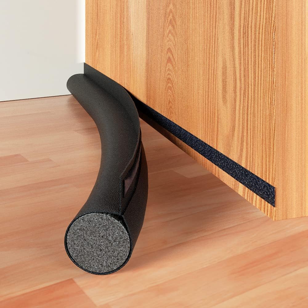 Draft Stoppers - Door Draft Stopper Under Door Noise Blocker Sweeps for Interior Doors Gap Guard Sound Proof Weather Stripping ,32 inch