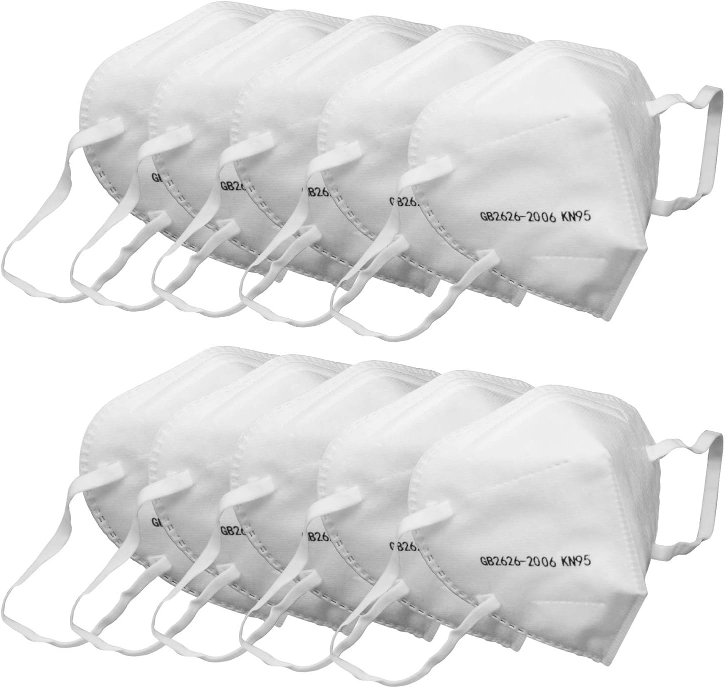 N95 Masks, Surgical Face Mask PM2.5, N95 Respirator Mask for Germ Protection (Pack of 10)