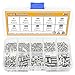 Sutemribor M3/4/5/6/8 Stainless Steel Internal Hex Drive Cup-Point Set Screws Assortment Kit 10 Sizes, 320PCS