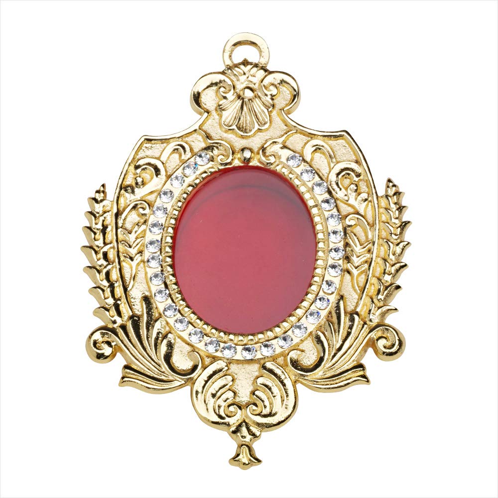 NKlaus Wall Reliquary 14cm Monstrance Gold Keepsake Brass House Altar Relic Holder Antique 2796