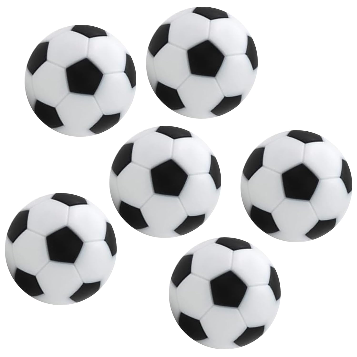 Molygar 6Pcs Mini Football Balls – Fun Party Game Accessories – Replacement Balls for Tabletop Football
