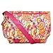 J World New York unisex adult Terry Messenger Bag, Pink Paisley, 15 US