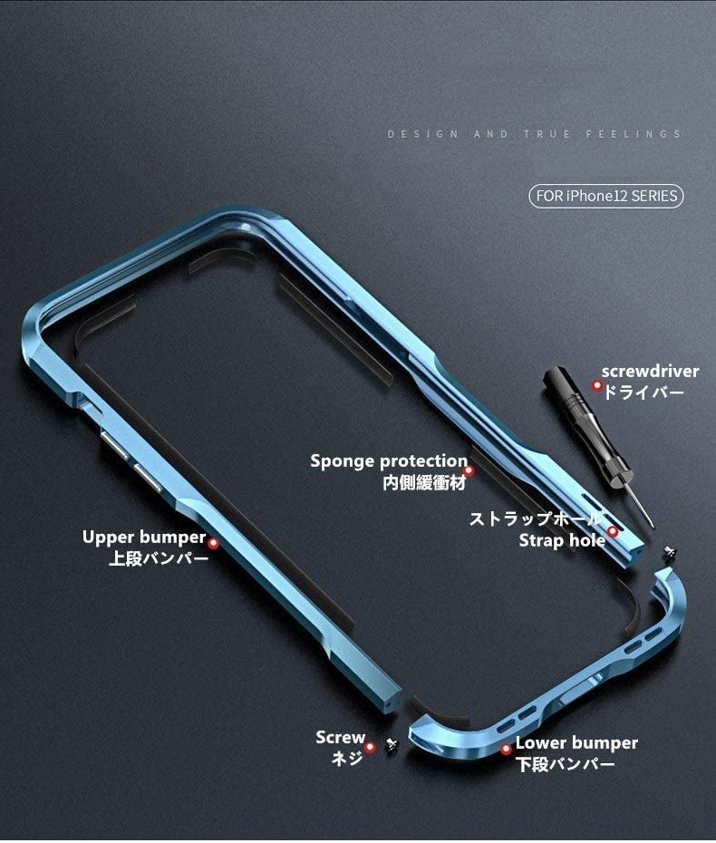 iPhone 13 Pro Aluminum Bumpers Bumper Case Metal Frame Bumper Cover