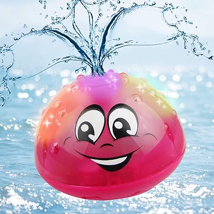bath toys that light up and spray water
