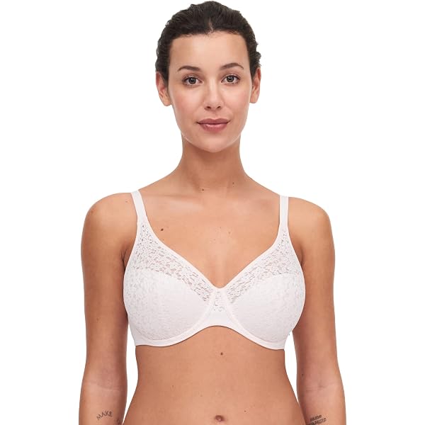 thumbnail image 2 of Rhonda Shear Classic White Ahh Bra With Lace Neckline – New With Removable Pads 2 of 2