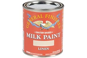 General Finishes Water Based Milk Paint, 1 Pint, Linen