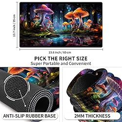 EDGFRTOIO Playmat 24" x 14" Game Mats Tabletop