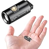 LIGHTFE E2 Mini Keychain Flashlight - Rechargeable USB Magnetic Charging, Compact & Bright LED Pocket Light for Emergencies, Camping, EDC, Everyday Carry