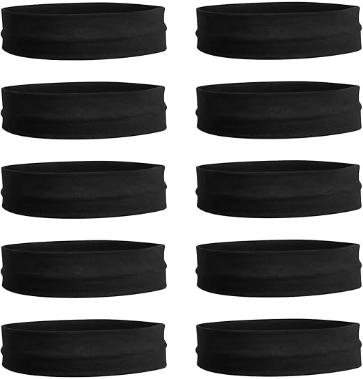 black yoga headband