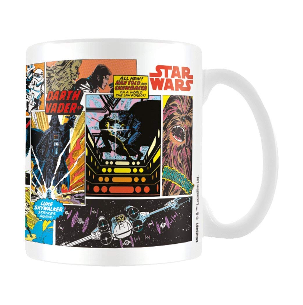 Pyramid International 276641E Star Wars Boxed Mug Comic Panels, White, 8 x 11.5 x 9.5 cm