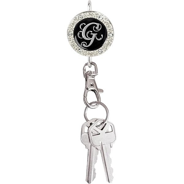 小物 Handerscharme keyfrock Women's Bag Charm Key Finder, Car Keychain Hook, Cute Purse