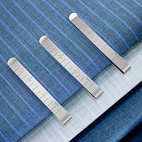 Sewing Clips Set of 15 Stainless Steel Hemming Clips 3 Inches Measurement Ruler Quilting Supplies for Wonder Clips, Pinning and Marking Accessories - Thumbnail 6