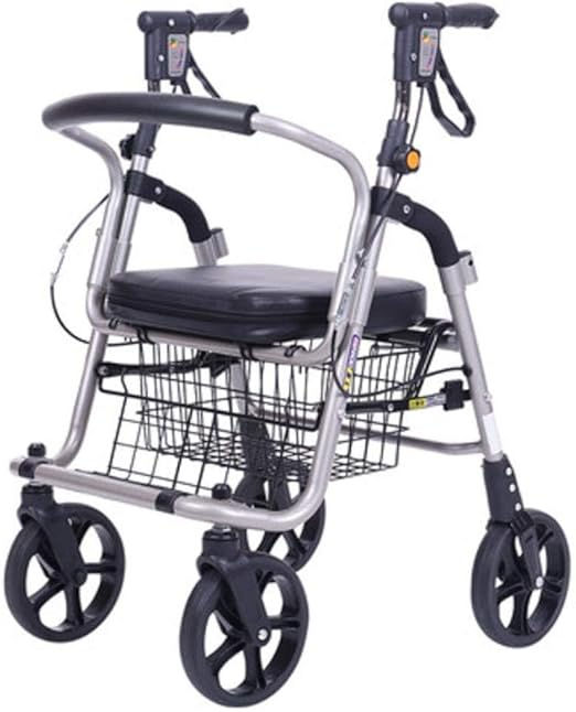 Shopping cart with wheels, Elderly Walker Wheelchair, Lightweight