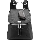 Calvin Klein Zulle Organizational Backpack, Black/Silver, One Size