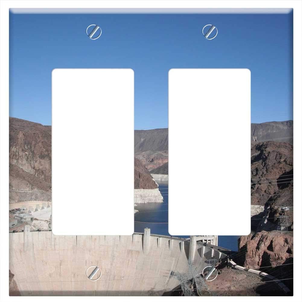 Switch Plate Double Rocker/GFCI - Boulder Dam Las Vegas Nevada Hoover Dam Dam
