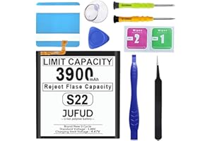 3900mAh Replacement Battery for Samsung Galaxy S22 with Repair Kit - High-Capacity Battery Compatible with SM-S901 SM-S901U