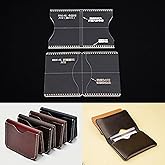 BAENRCY Acrylic Leather Pattern Card Holder Template Bag