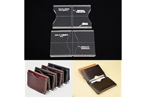 BAENRCY Acrylic Leather Pattern Card Holder Template Bag
