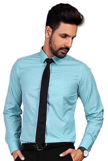 Uniform Sarees Men�s Corporate Formal Shirt Regular Fit Full SleeveGreen