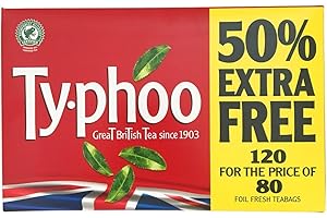 JERVAMNI Ty-Phoo British Black Tea: 120 Teabags