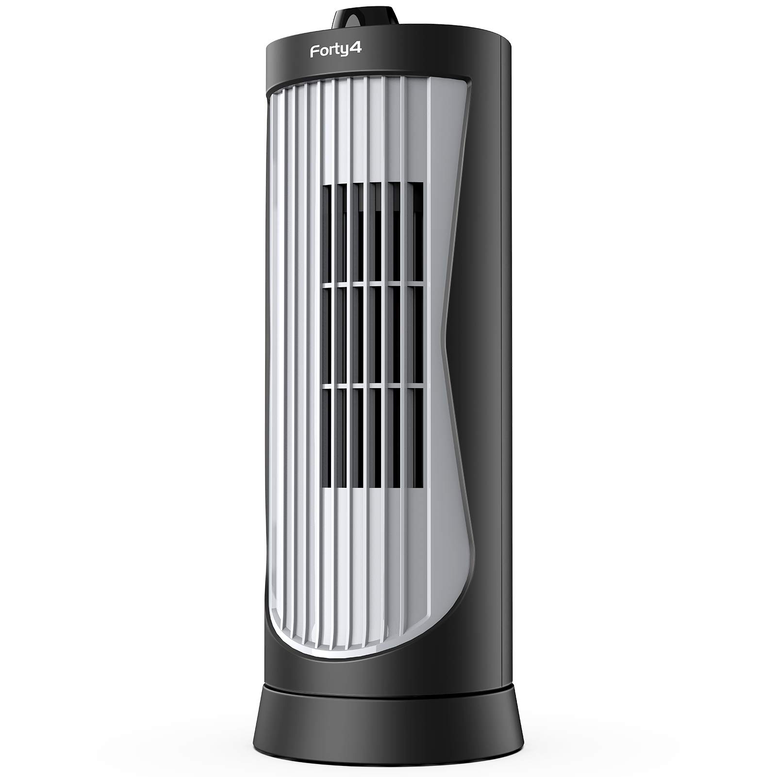 Small Oscillating Tower Fan, Portable Electric Desk Fan, Quiet Personal Cooling Fan, 13 Inch, Ultra-Slim, 2 Settings, Rotating Standing Fan Perfect for bedside Office Home Tabletop